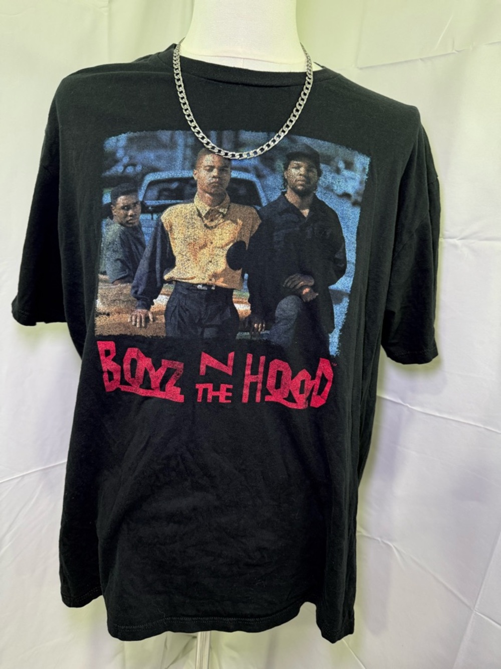 Ripple Junction boyz n the hood Black Graphic Tee with Red Logo